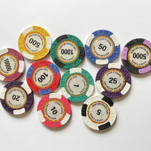 Design Ceramic Poker Chips 14g Clay Chips Game Entertainment Casino Sublimation Poker Chips