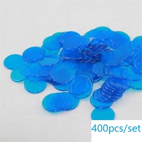 Transparent plastic bingo game accessories, wholesale of 19mm counting coin chips