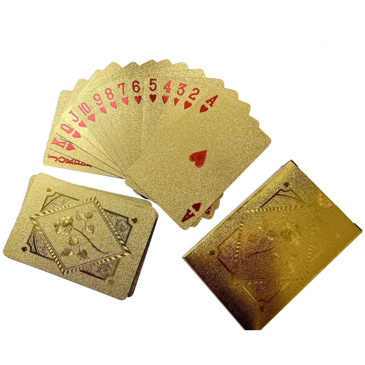 Customizable Luxury 24k Gold Foil Embossing 4 Color Deck Of Mini Plastic Custom Design Animal Paper Collection Magic Cards