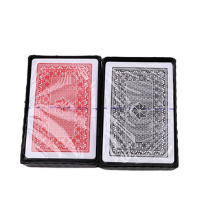 Wholesale Black And Red Playing Cards PVC Poker Game Card Board Game Card For Entertainment