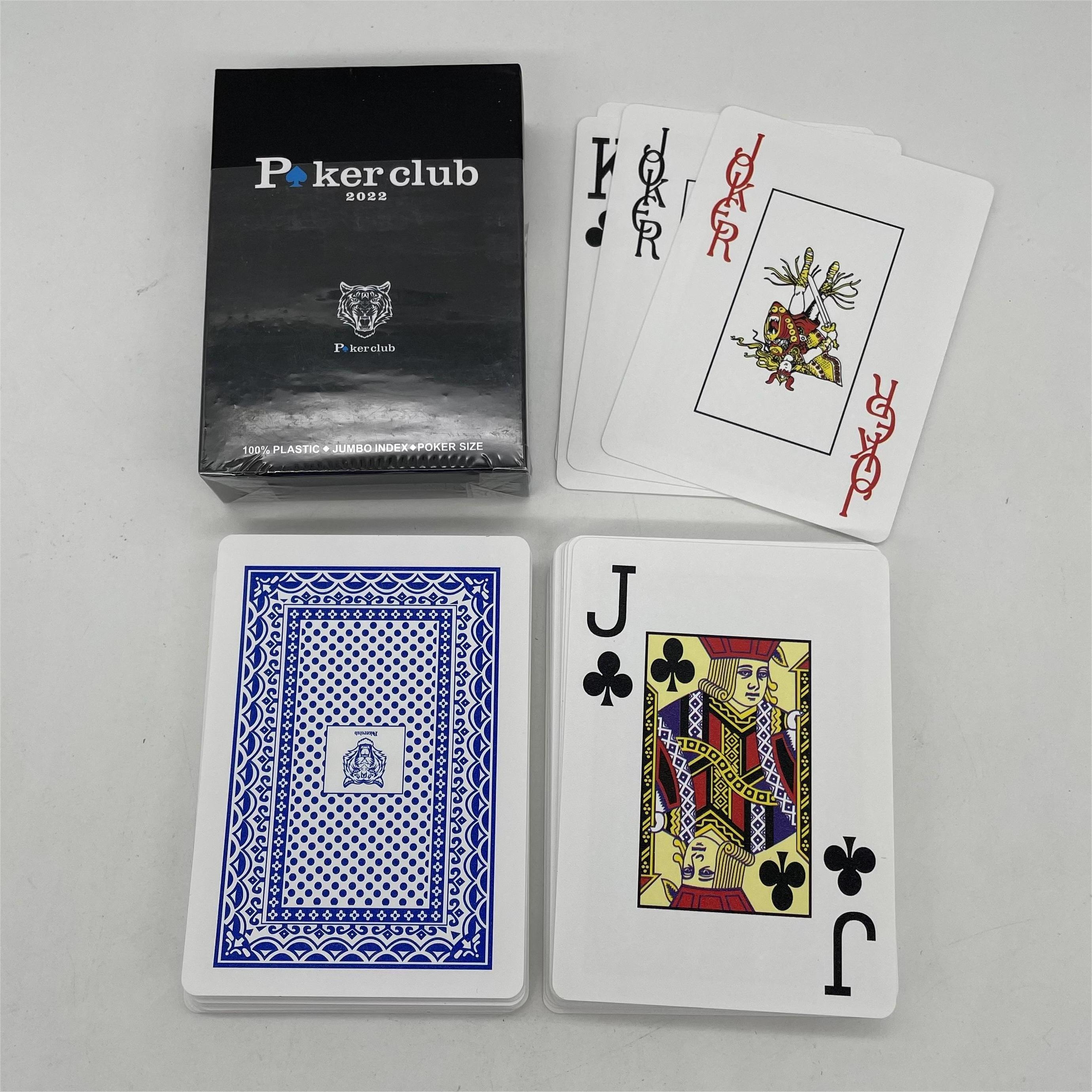 2024 hot high quality waterproof PVC playing cards factory Price In Stock Double Deck Playing Cards Poker