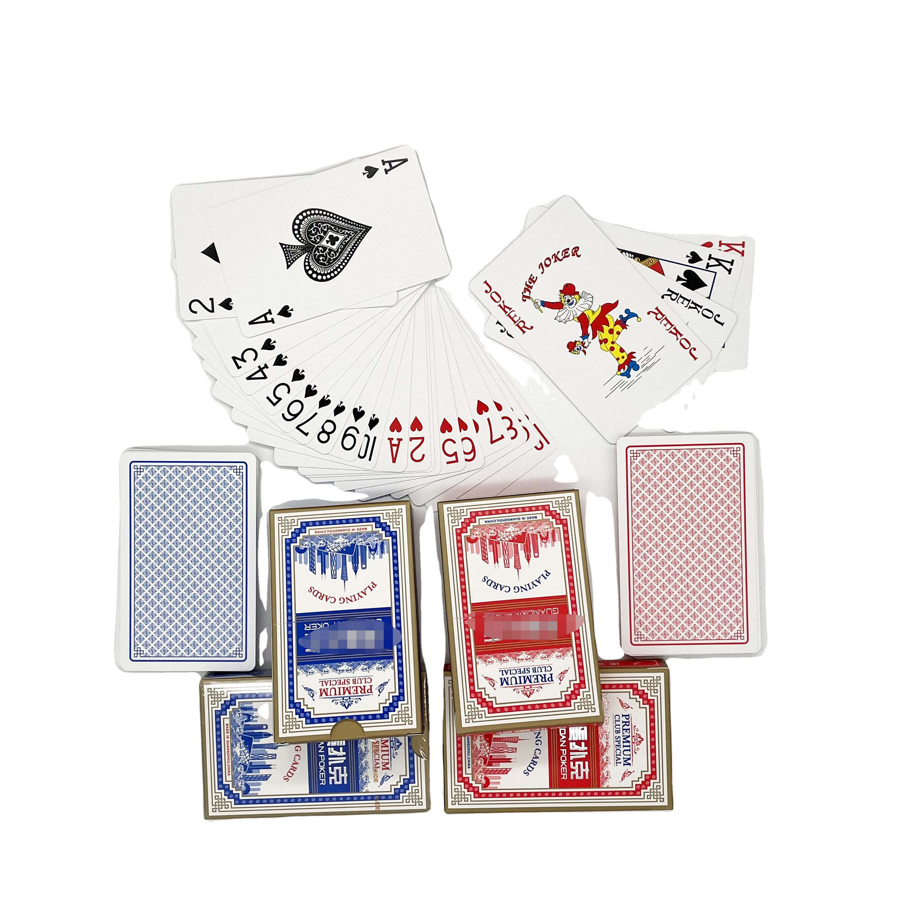 Professional Household Game Playing Cards Double-Sided Cloth Pattern Relief Bronzing Process Thickened Plastic Poker Cards