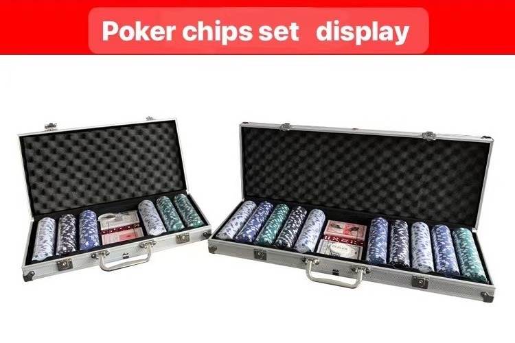 Supply Cheap Chips 11.5g Poker Set Chips 500PCS Casino Chips With Aluminum Box