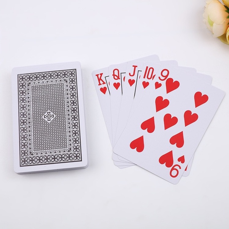 Wholesale Black And Red Playing Cards PVC Poker Game Card Board Game Card For Entertainment