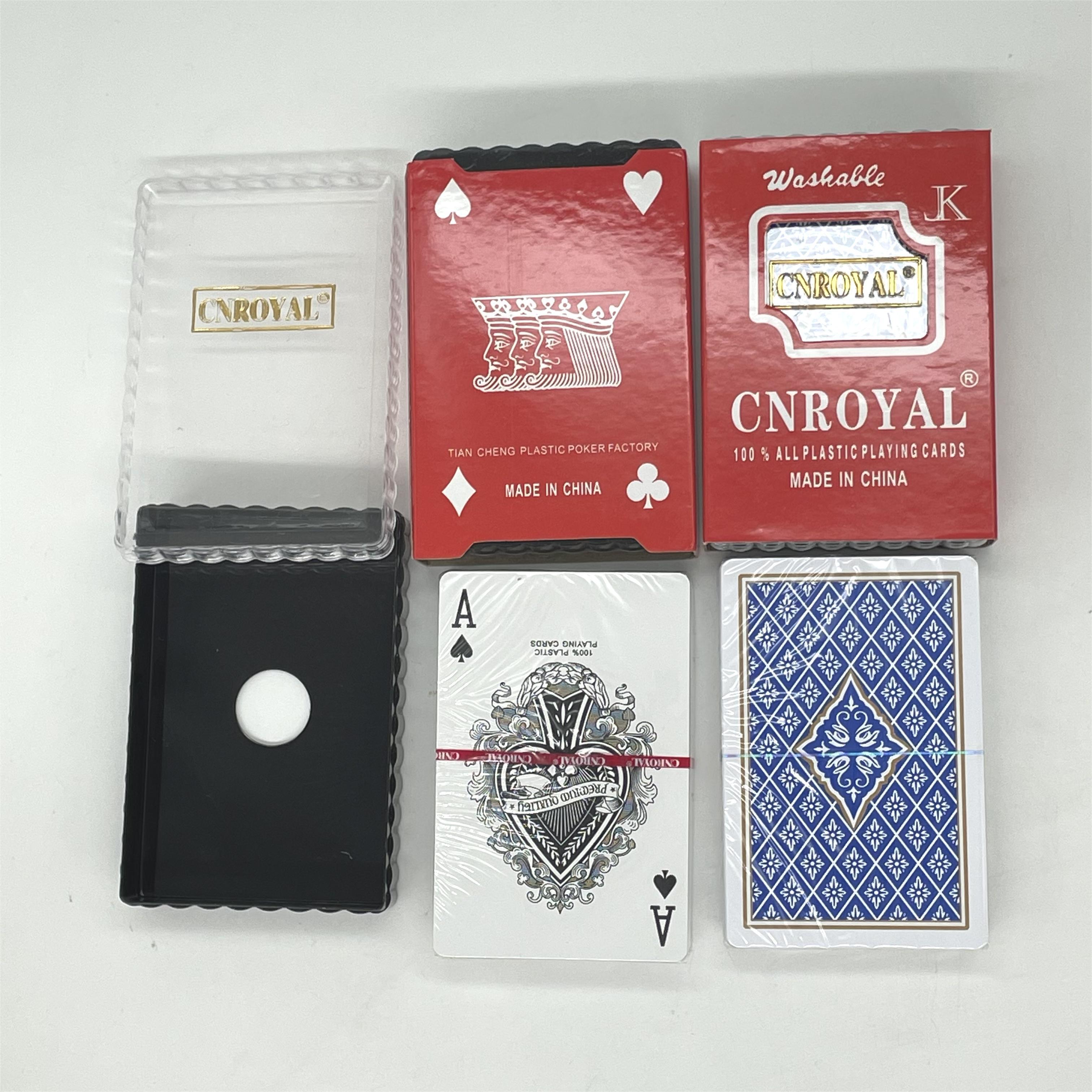 Wholesale Exquisite Printable Playing Cards PVC 0.3mm Double-sided Frosted PVC Waterproof Playing Card Poker Cards