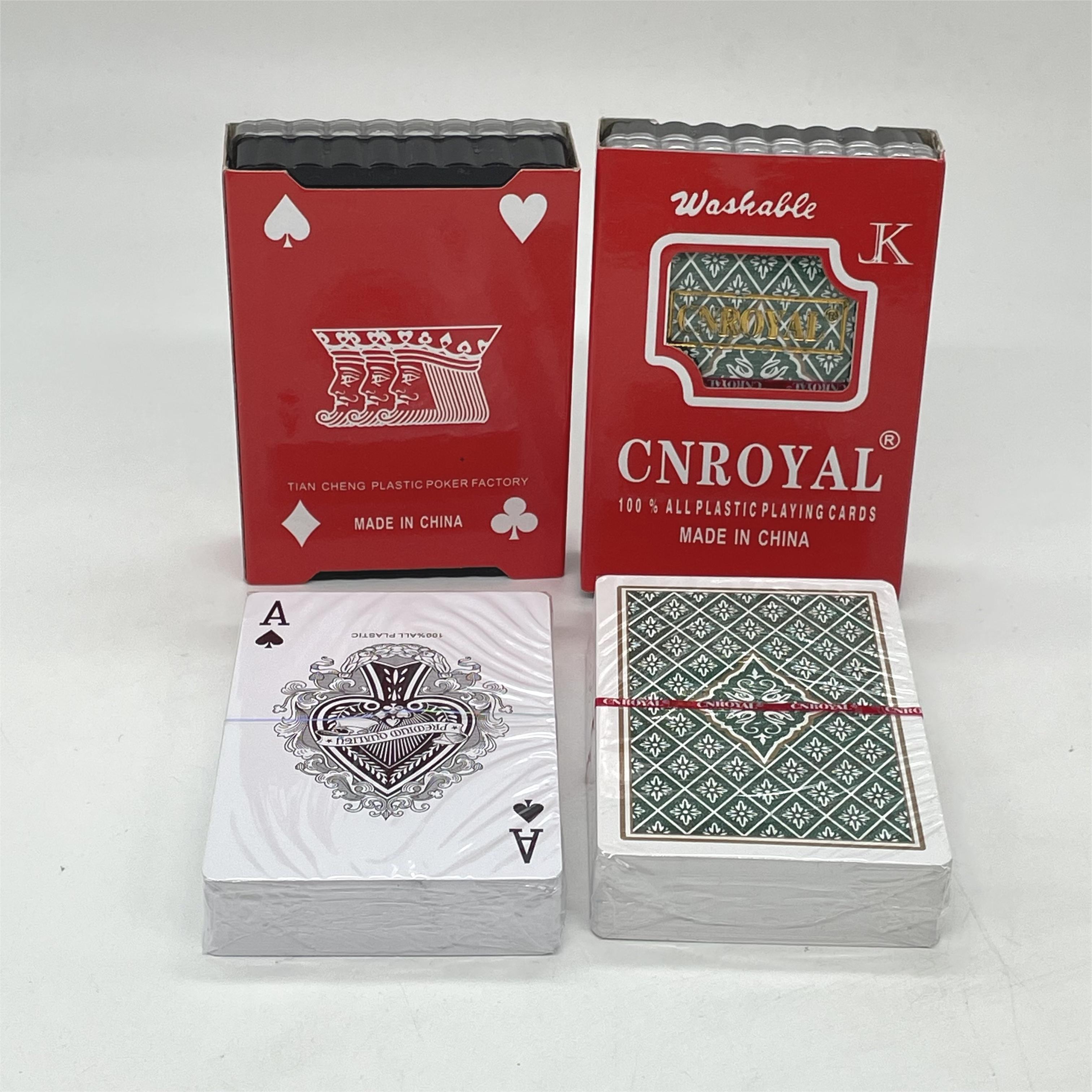 Wholesale Exquisite Printable Playing Cards PVC 0.3mm Double-sided Frosted PVC Waterproof Playing Card Poker Cards