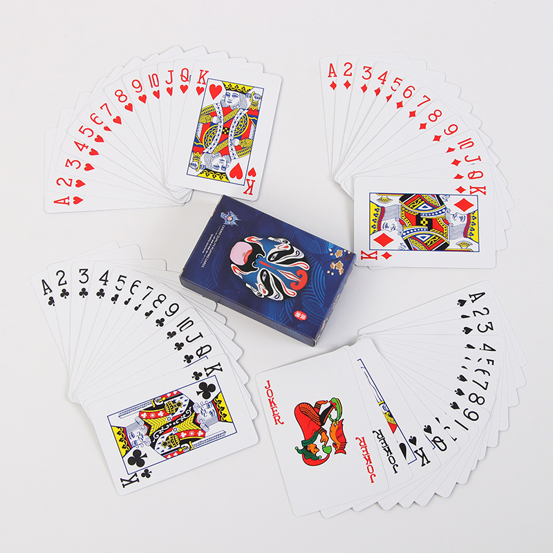 Printing Logo 57x87mm Pvc Plastic Game Poker Playing Card Waterproof Sublimation Playing Card With Box