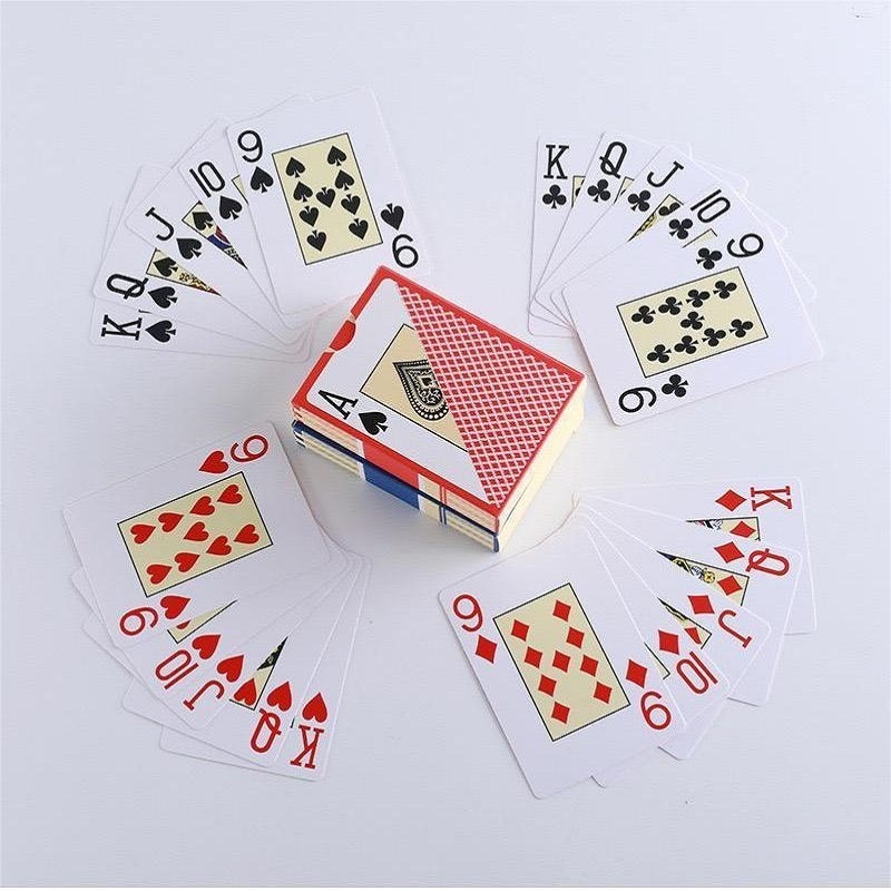 Competition special card characters waterproof and folding Poker PVC Texas Wholesale Playing Cards Board Game For Adult