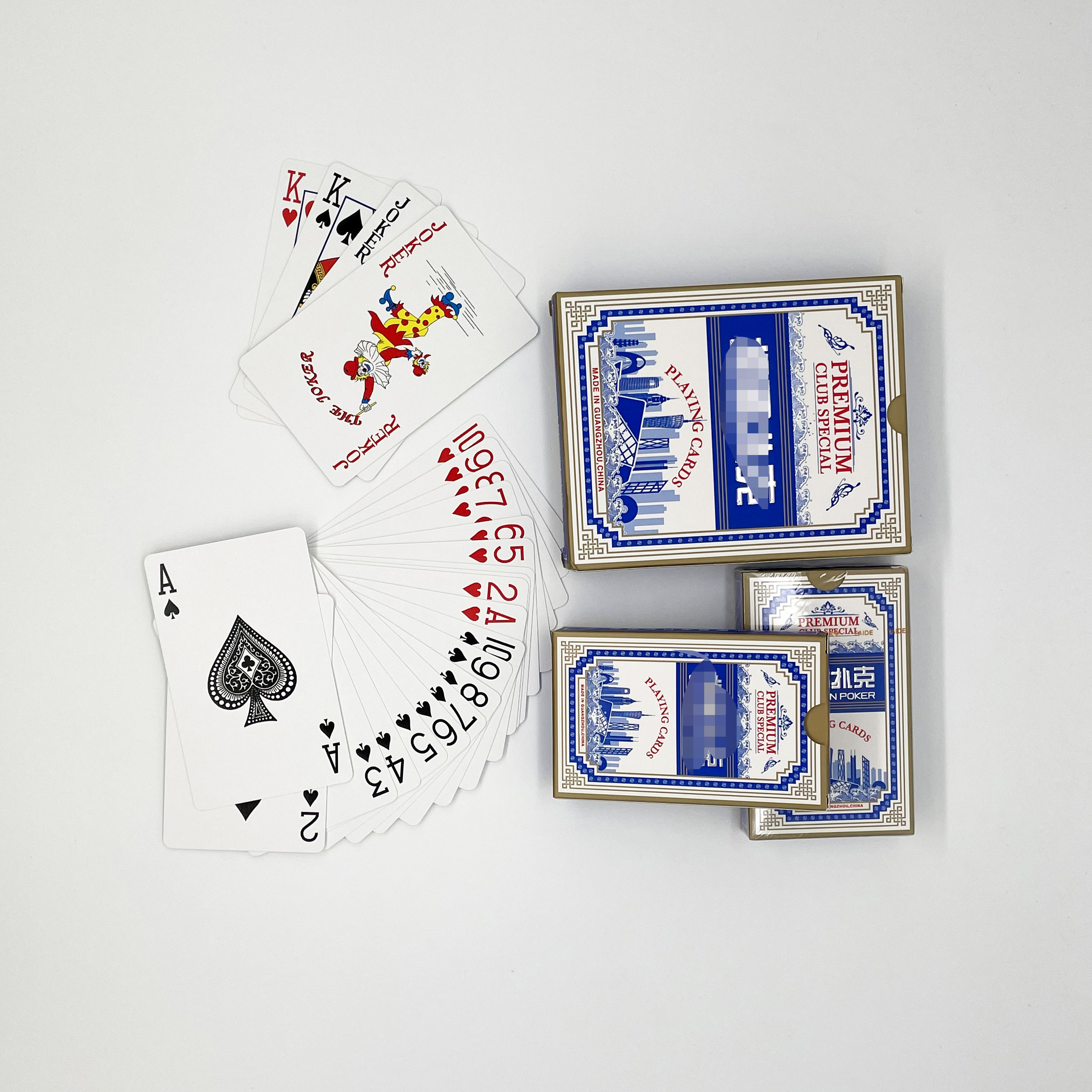 Professional Household Game Playing Cards Double-Sided Cloth Pattern Relief Bronzing Process Thickened Plastic Poker Cards