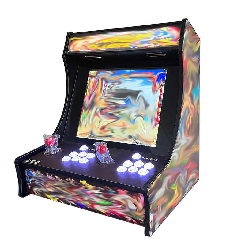 Coin operated games console   with in 10000 games  bartop 3D version video  Players arcade game machines