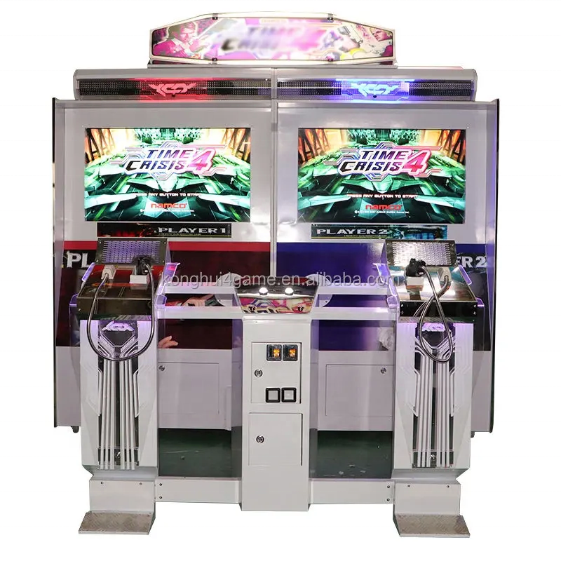 gun shooting  Game Simulator Arcade Time Crisis 4 Hunting  Reality Virtual Reality video two  peoples Arcade Machines