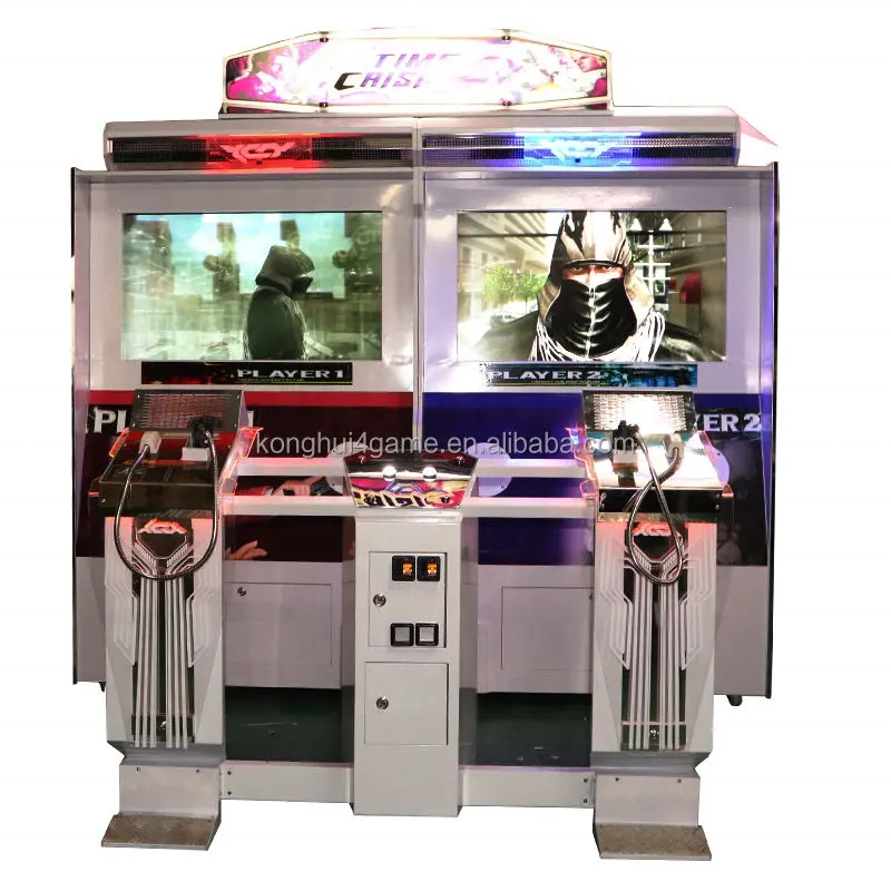 gun shooting  Game Simulator Arcade Time Crisis 4 Hunting  Reality Virtual Reality video two  peoples Arcade Machines