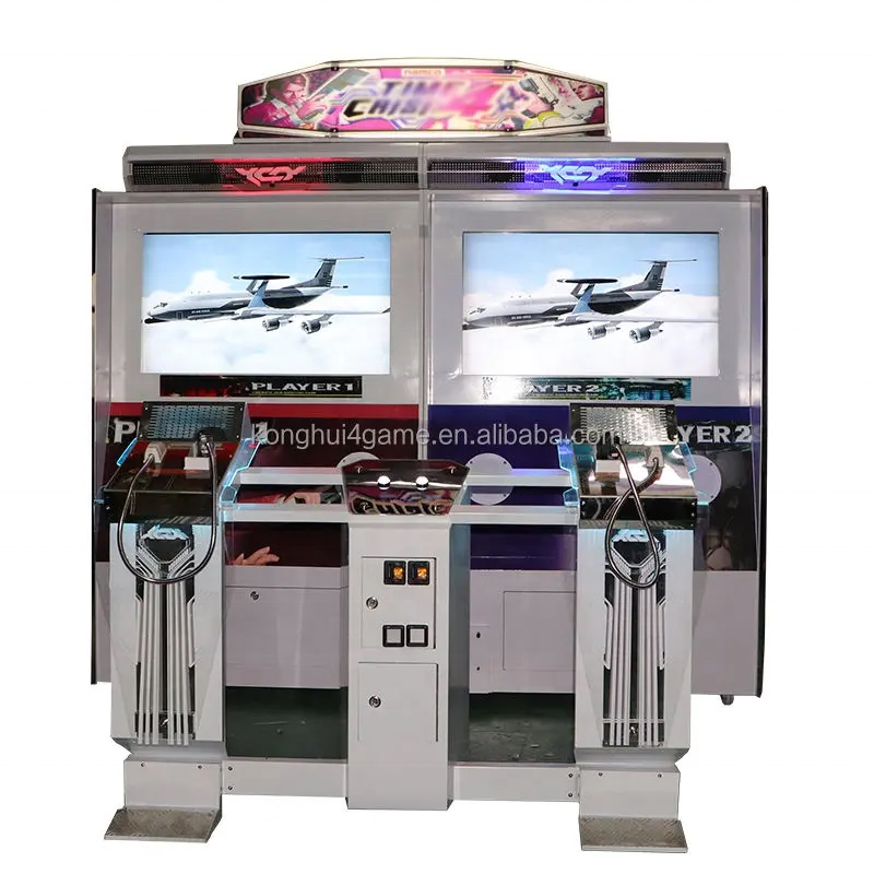 gun shooting  Game Simulator Arcade Time Crisis 4 Hunting  Reality Virtual Reality video two  peoples Arcade Machines