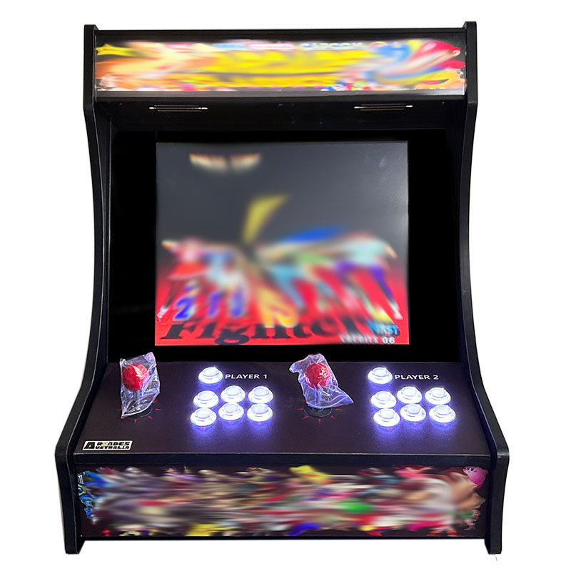 Coin operated games console   with in 10000 games  bartop 3D version video  Players arcade game machines