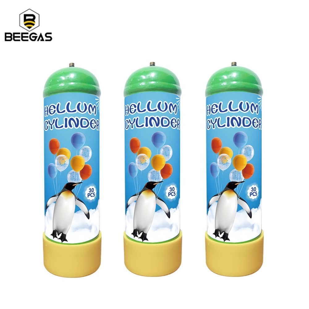 Chinese Supplier 2.2L Helium Tanks Cylinder 99.99% Purity Disposable Helium Tank Balloons