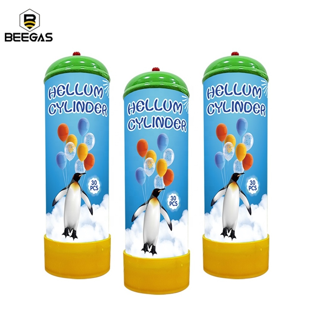 Wholesale Portable 2.2L Disposable Helium Tanks Pure 99.99% 30LB Helium Gas Cylinder For Balloon