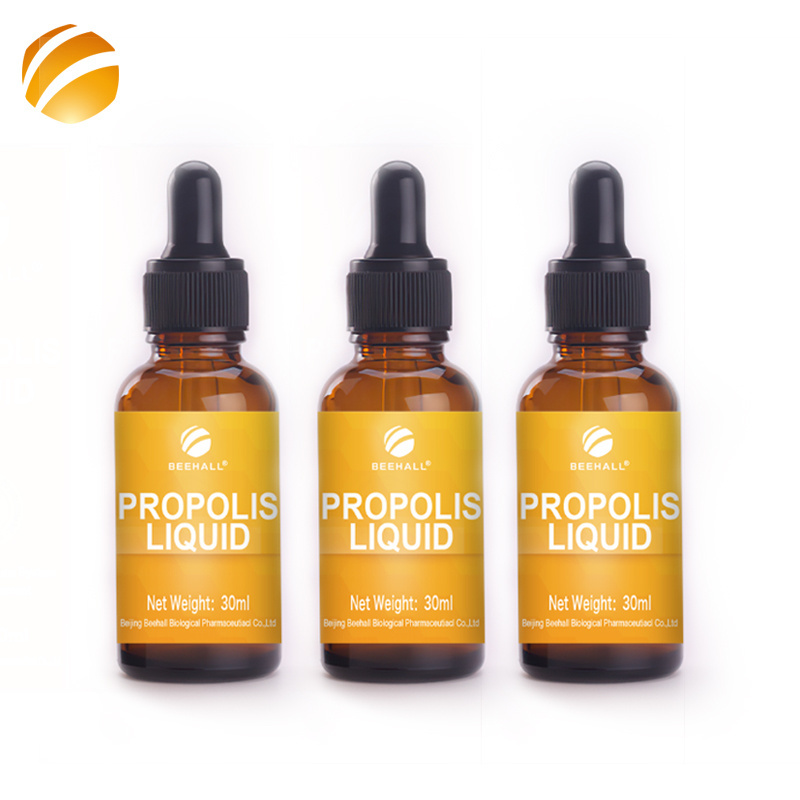 BEEHALL Propolis Liquid Extract Dietary Supplements 30ml Alcohol Free Bee Propolis Liquid