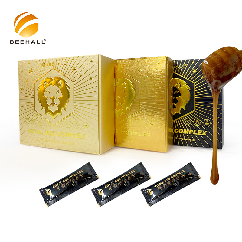 BEEHALL New Product Health Food Organic Natural Royal Bee Complex Honey With Royal Jelly Ginseng Maca