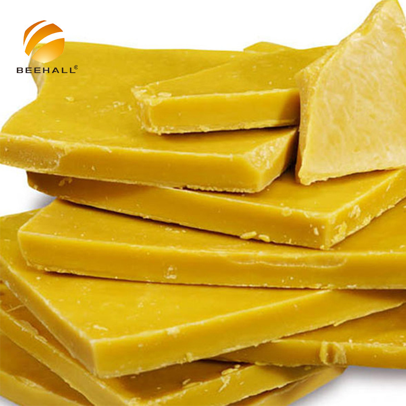 BEEHALL natural yellow bulk food cosmetics grade wholesale beeswax