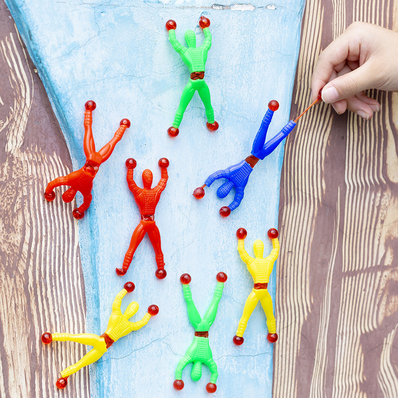 Wholesale  toys sticky wall sticky palm decompression finger stretch toy climbing wall Spider Hand Finger squishy toys