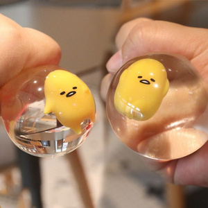 2023 Anti-stress toy Japanese Yolk Bro Pinch Lazy Ball Egg Decompression Toy Water Boiled Egg squishy stress ball fidget toy