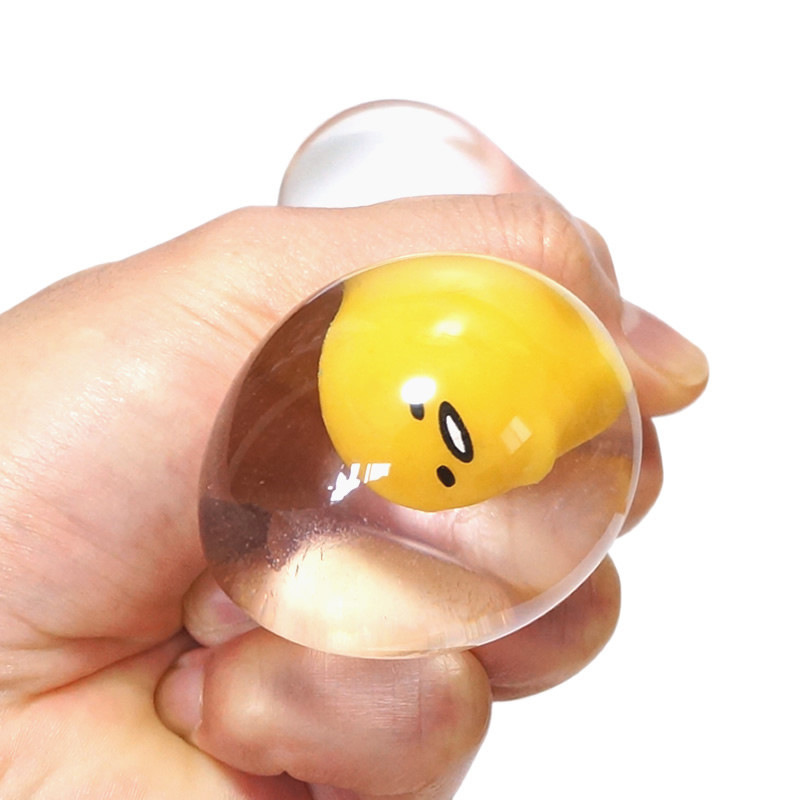 2023 Anti-stress toy Japanese Yolk Bro Pinch Lazy Ball Egg Decompression Toy Water Boiled Egg squishy stress ball fidget toy