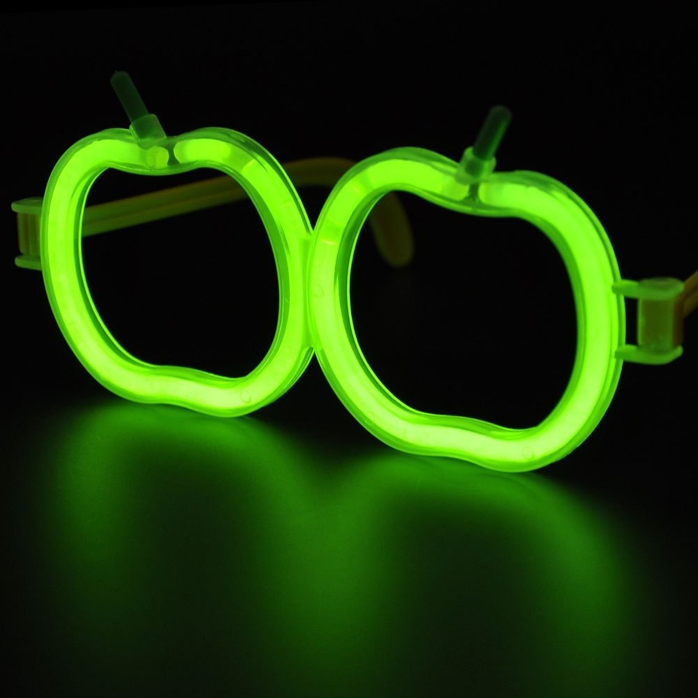 hot selling glow in the dark Halloween gift funny fancy ball dancing party carnival concert fluorescence light stick eyeglasses