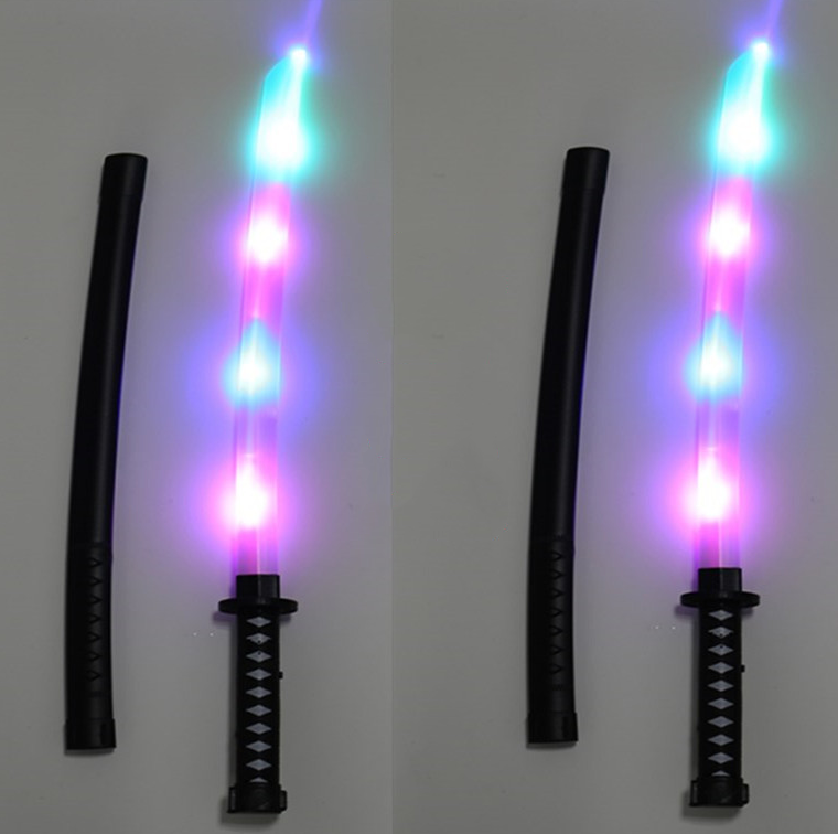 Party kids cosplay luminescence prop flash ninja sword light up toys saber pixel  double flashing led flashing toy swords