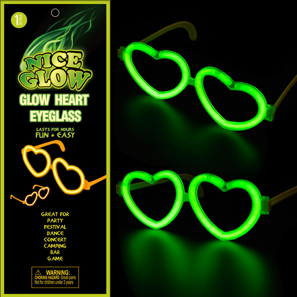 hot selling glow in the dark Halloween gift funny fancy ball dancing party carnival concert fluorescence light stick eyeglasses