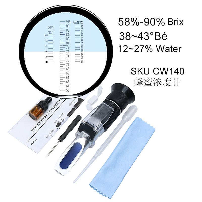 CHINABEES Bee Rearing For Hand Held Refractometer Beekeeping Tools Honey Detection Measuring Range 0-32% Sugar Pris