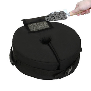 Patio Umbrella Base Weight Bag Round Weights Outdoor Sun Umbrella Stand Sand Bags With Durable Side Handle For Garden