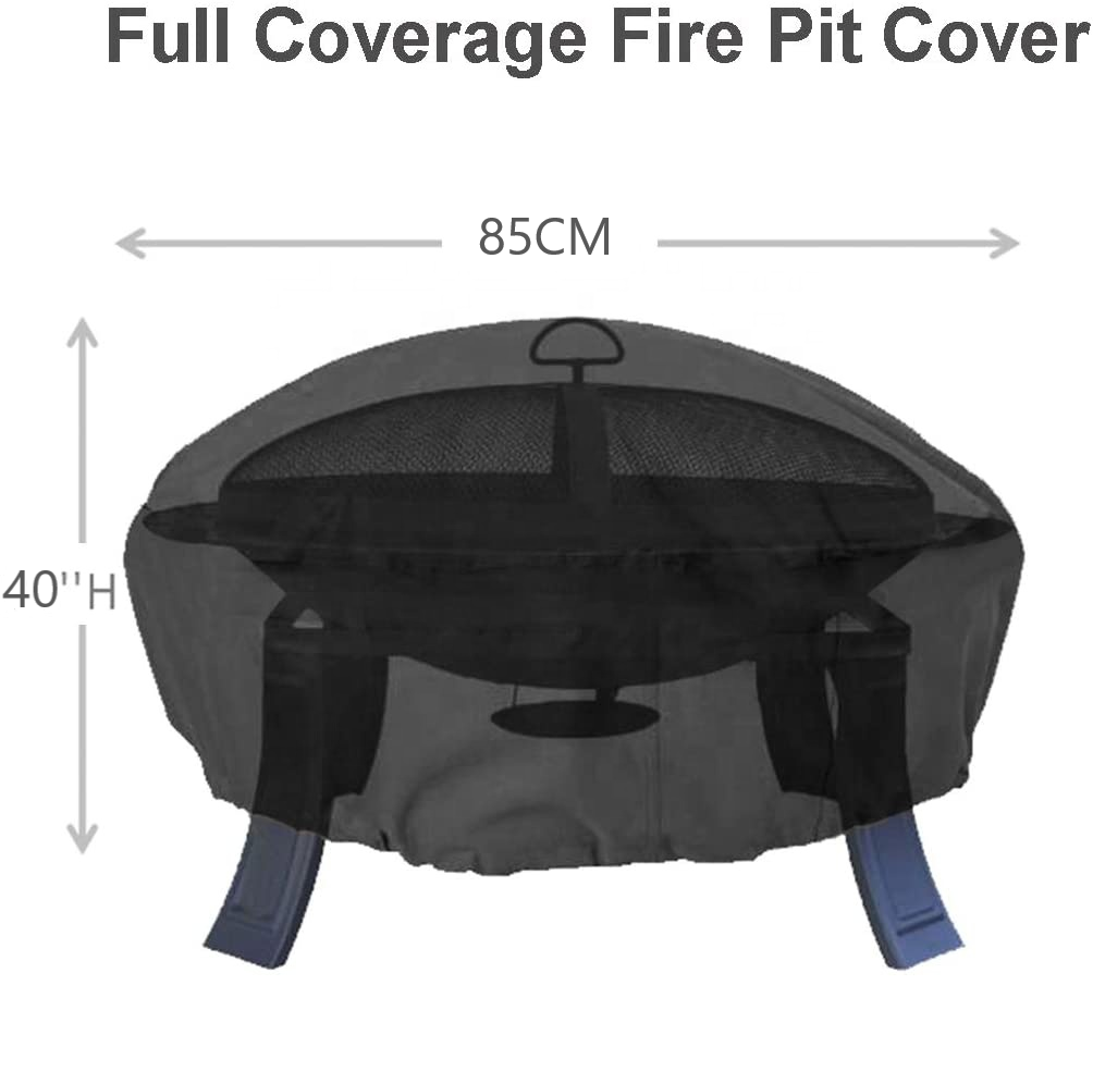 Large Firepit Covers Outdoor Waterproof Gas Fire Pit Cover For Round Fire Pit