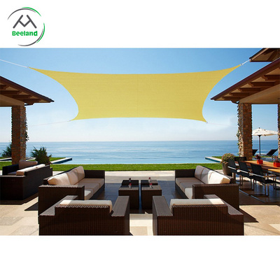 Customized Design Rectangle Pool Sun Shade Sail Outdoor Awning Waterproof Polyester Sun Shade Sail