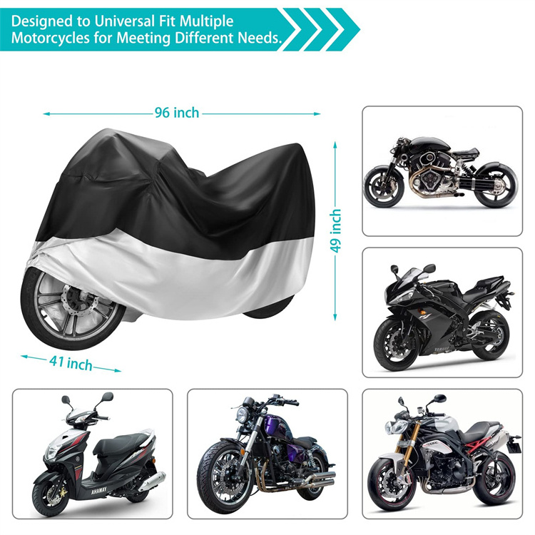 Custom Uv Protect Snow Rain Proof Coat Outdoor Motor Cover Dustproof Waterproof Motorbike Cover Motorcycle Cover