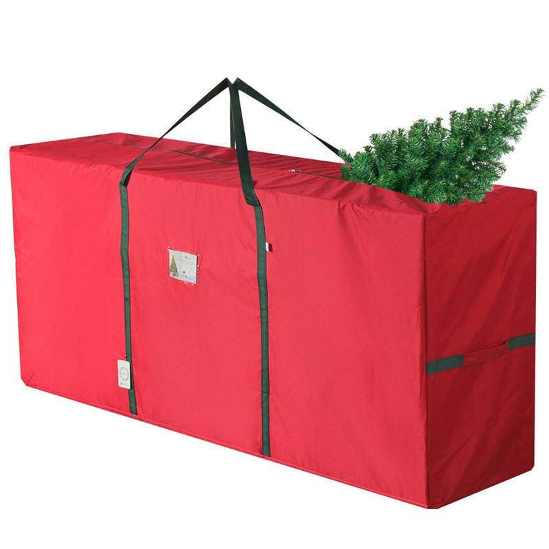 Factory Oem Artificial Christmas Tree Disposable Storage Bag Box With Wheels Portable Christmas Bags