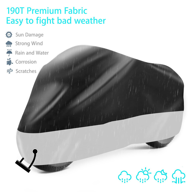 Custom Uv Protect Snow Rain Proof Coat Outdoor Motor Cover Dustproof Waterproof Motorbike Cover Motorcycle Cover