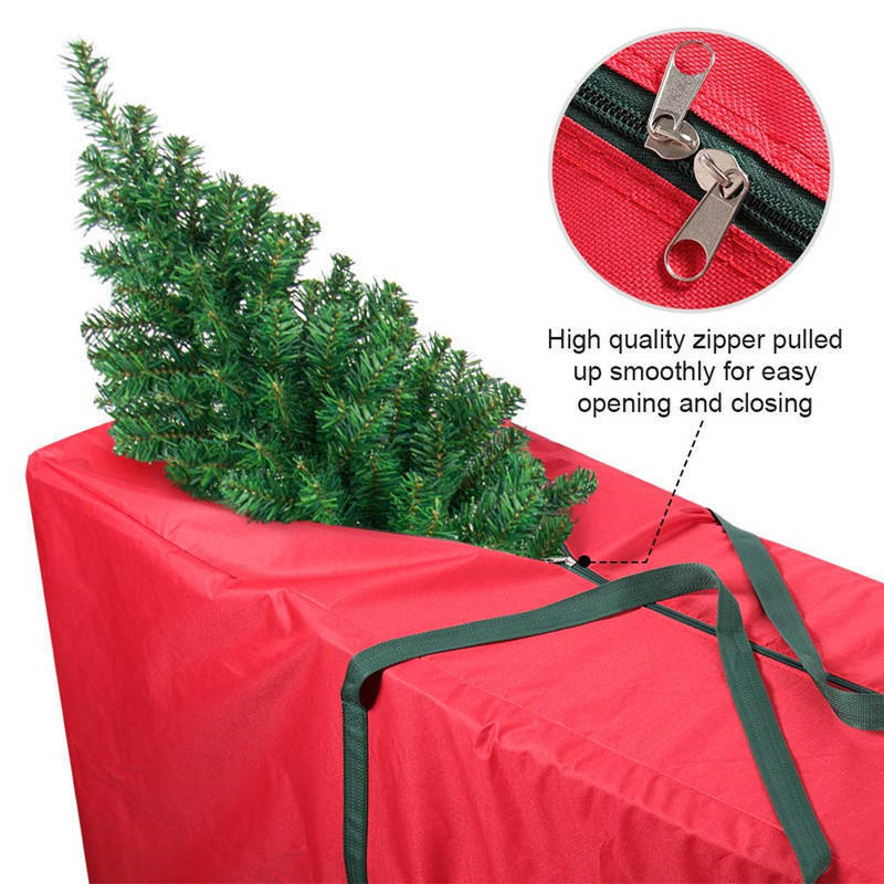 Factory Oem Artificial Christmas Tree Disposable Storage Bag Box With Wheels Portable Christmas Bags