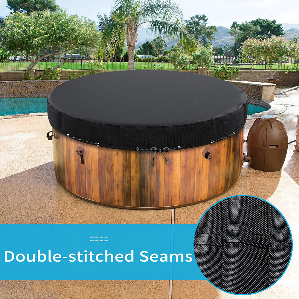 BEELAND Heavy Duty 600D Oxford wholesale SPA Covers UV Protection Windproof Round Hot Tub Cover