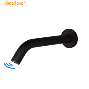 Beelee Wall Mounted Black Auto Water Tap Basin Sensor Faucet