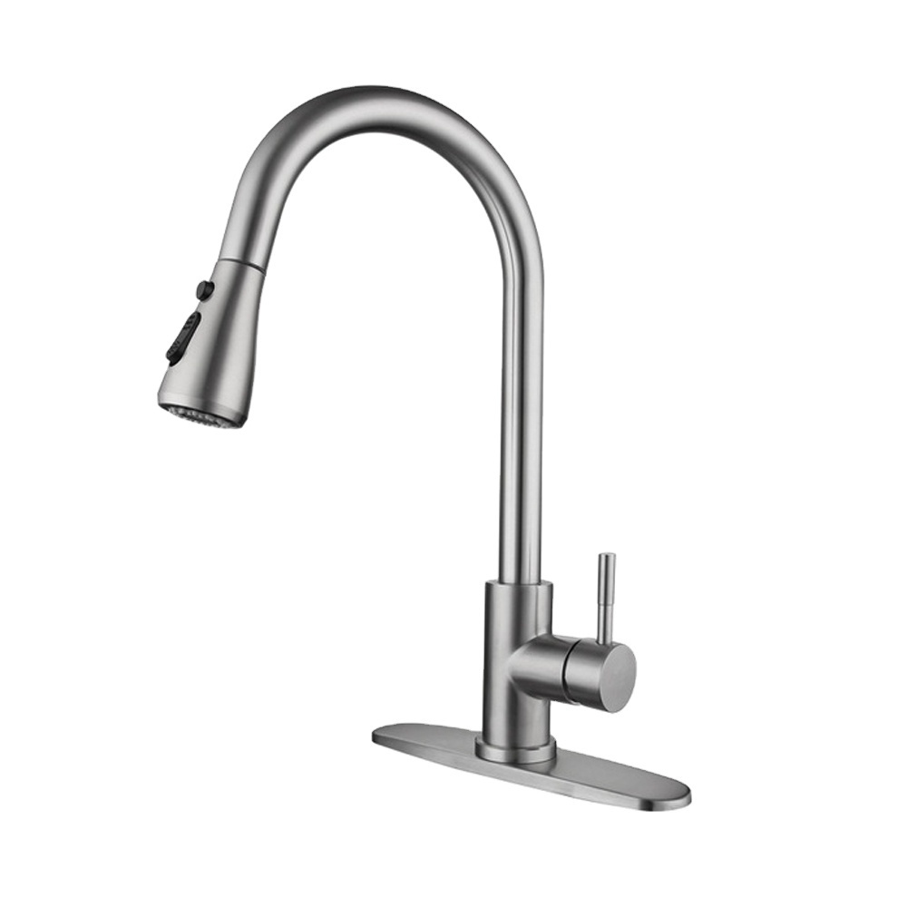 Beelee 304 Stainless Steel kitchen Taps Pull Out Pull Down Kitchen Mixer Sink Kitchen Faucets With Sprayer