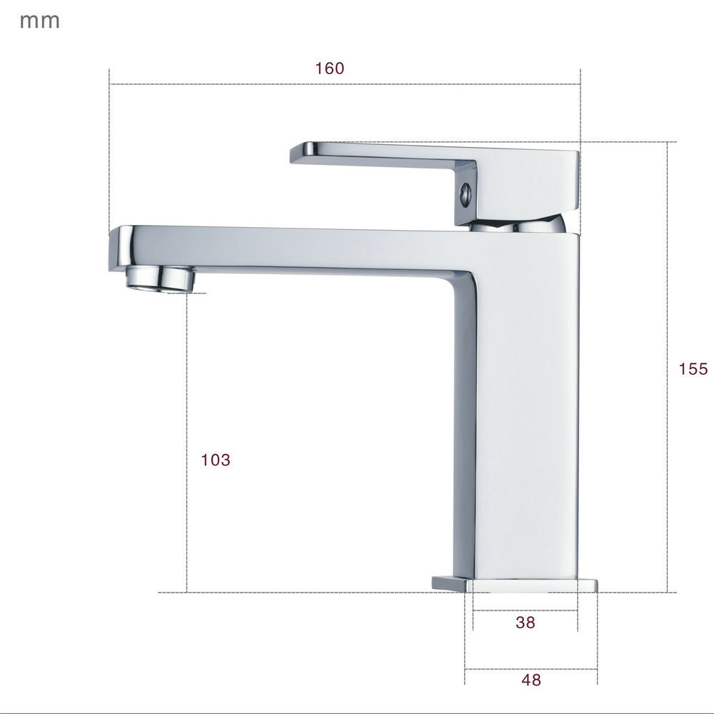 Beelee New Style Hair Salon Shampoo Basin Mixer Faucet Wash Basin Mixer Tap