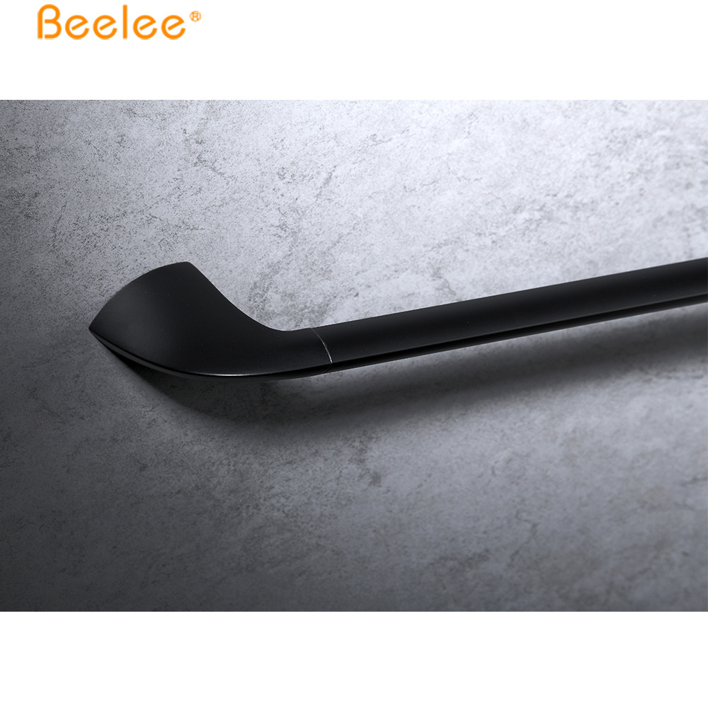 Beelee Brass Towel Bar Bathroom Black Towel Rack