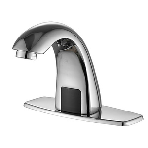 Beelee BL0101 Public Lavatory Touchless Sensor Faucet Brass Bathroom Hands Free Automatic Basin Faucet