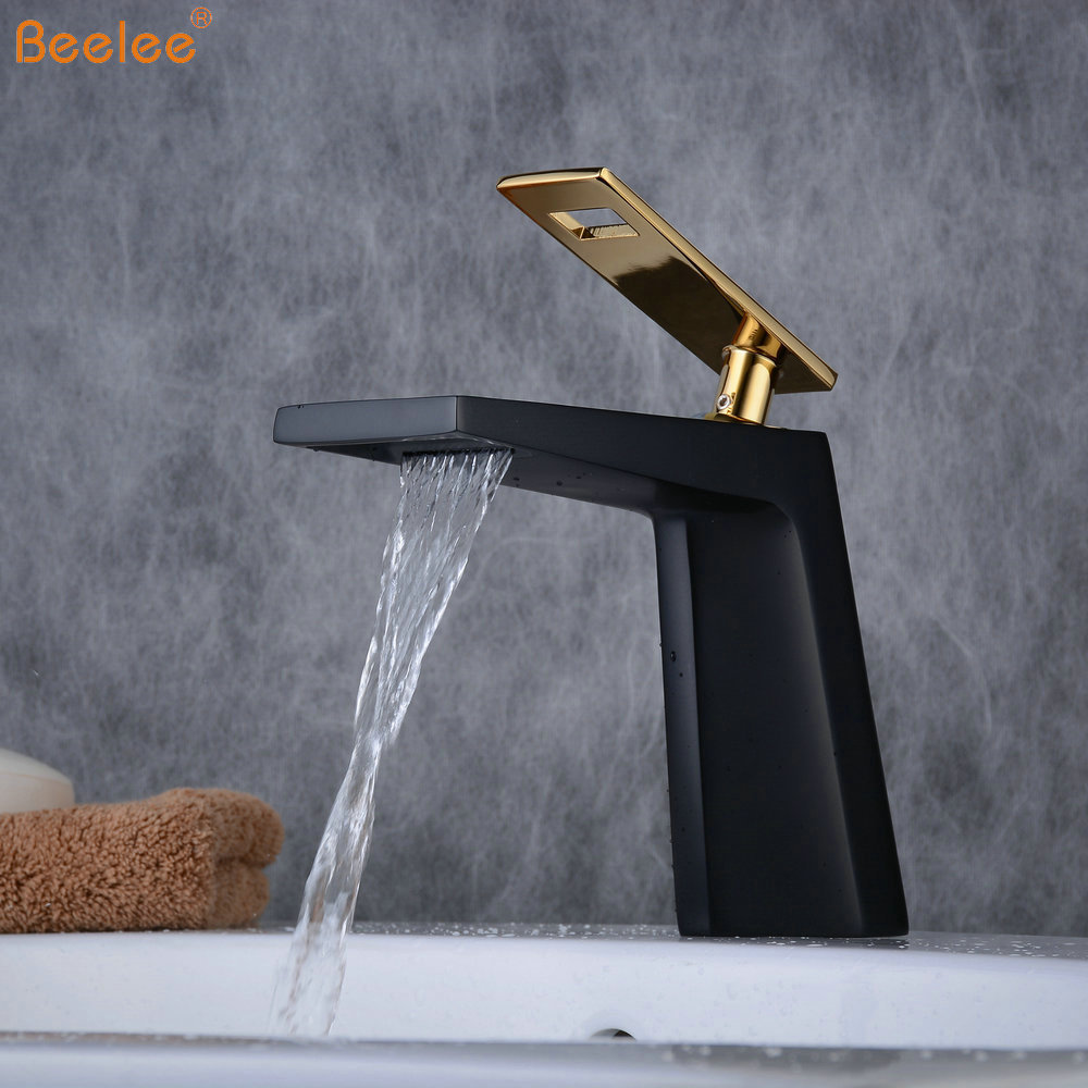 Beelee BL6773BG Matt Black Wash Hand Basin Mixer Faucet