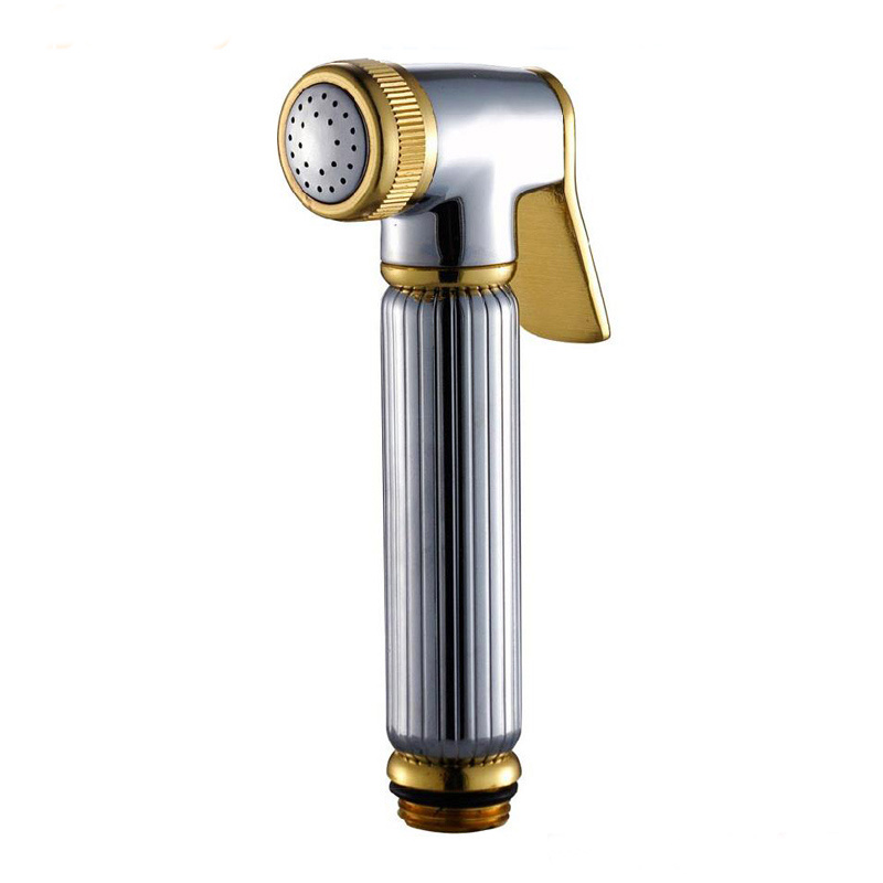 Bathroom Brushed Nickel Brass Shattaf Clean Toilet Hand Nozzle Bidet