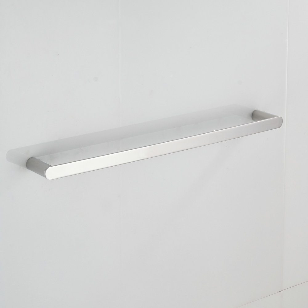 Beelee bathroom accessories chromed wall mounted metal stainless steel 24 inch single towel rack bar