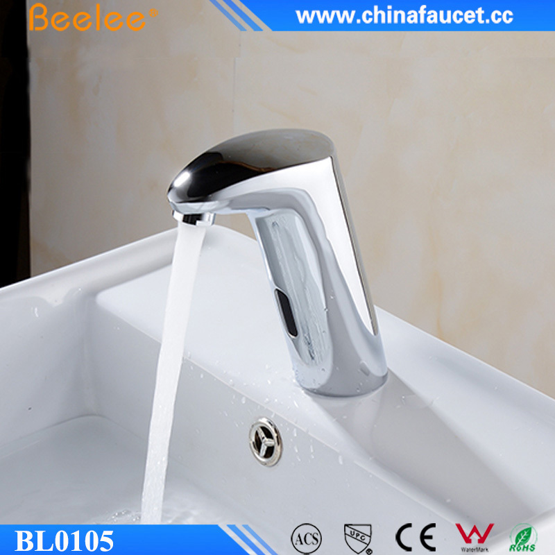 Beelee Bathroom No-touch Brass Infrared Sensor Wash Basin Mixer Water Taps Faucet