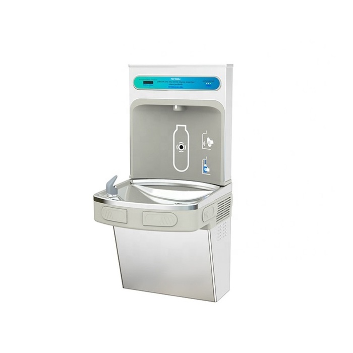 Beelili Three faucets hot cold  water dispenser/ Compressor cooling water cooler/Bottle Filling Station Drinking fountains