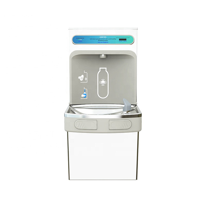 Beelili Three faucets hot cold  water dispenser/ Compressor cooling water cooler/Bottle Filling Station Drinking fountains