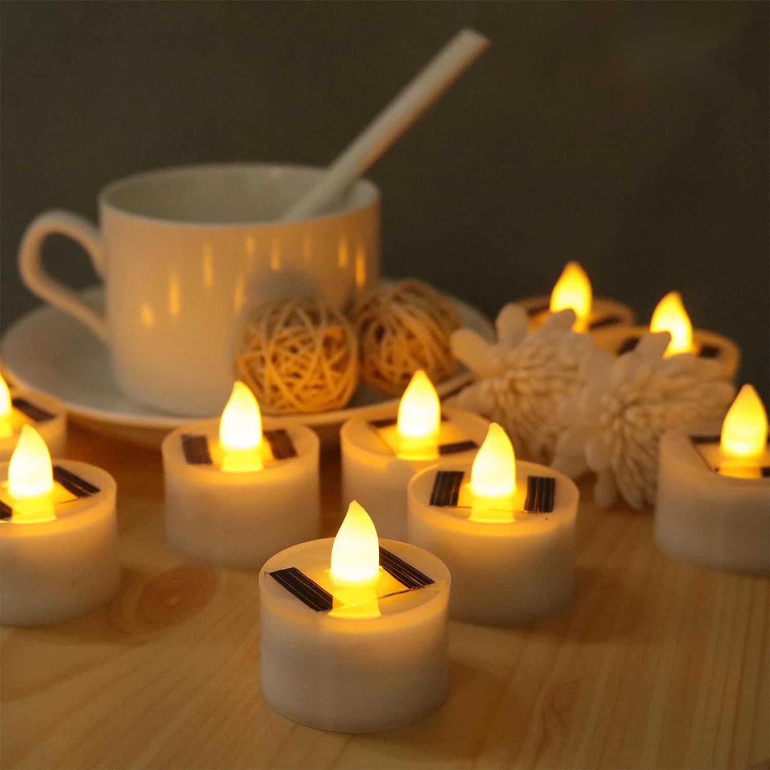 Beeman Solar Candle Led Tea Light For Home Party Christmas Flameless Led Tea Light Candles